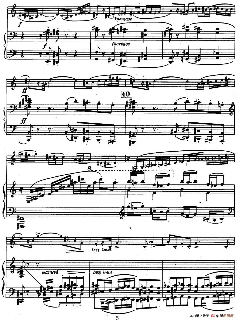 克莱斯顿《中音萨克斯管奏鸣曲》第一乐章（中