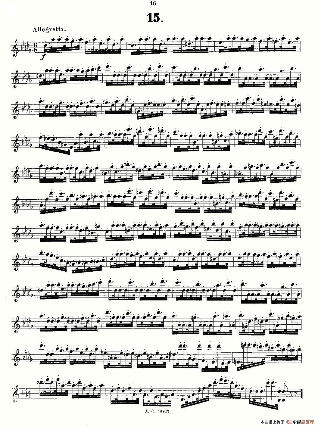 24首长笛练习曲 Op.21 之13-24长笛谱