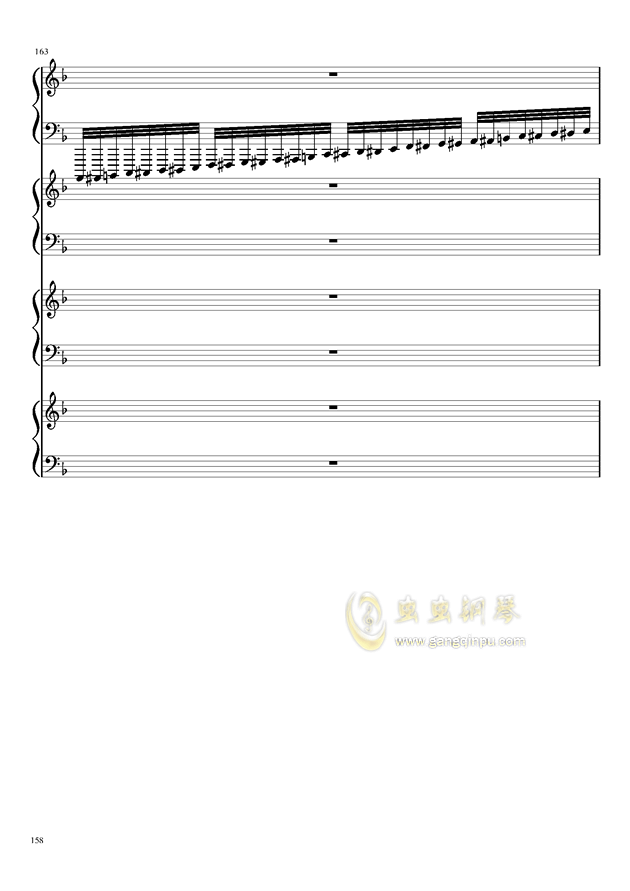 EX死亡华尔兹钢琴谱