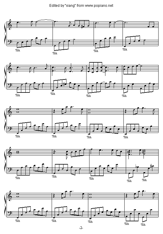 李香兰-xiang钢琴谱