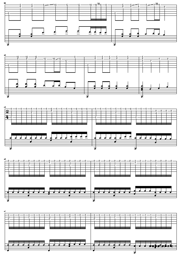 彝族舞曲之最强版（吉它大师殷飙改编曲）吉他谱