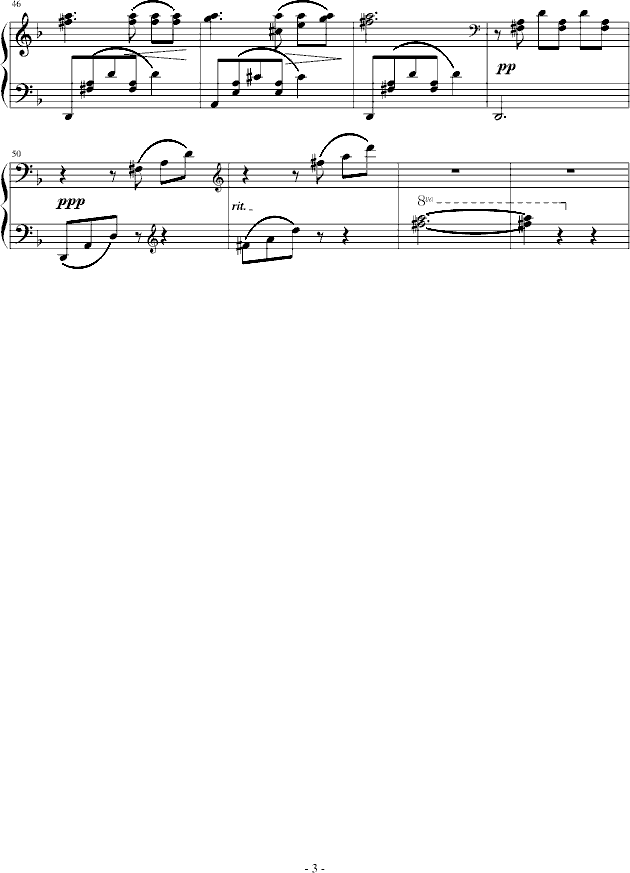 小夜曲-左手简易版钢琴谱