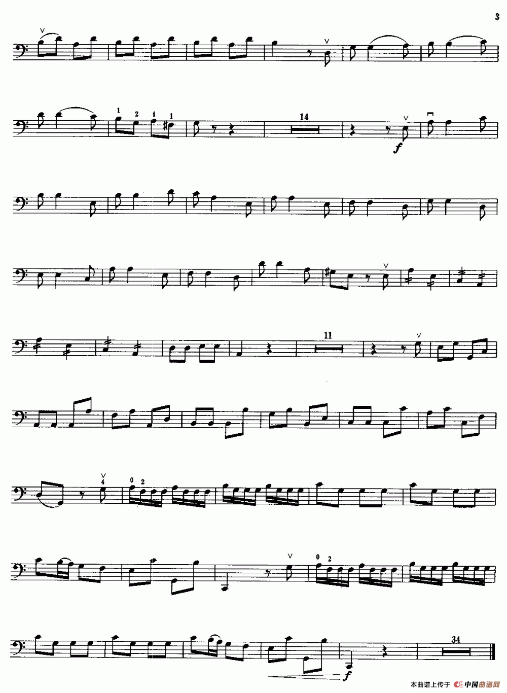 C大调协奏曲（R.V.399）小提琴谱