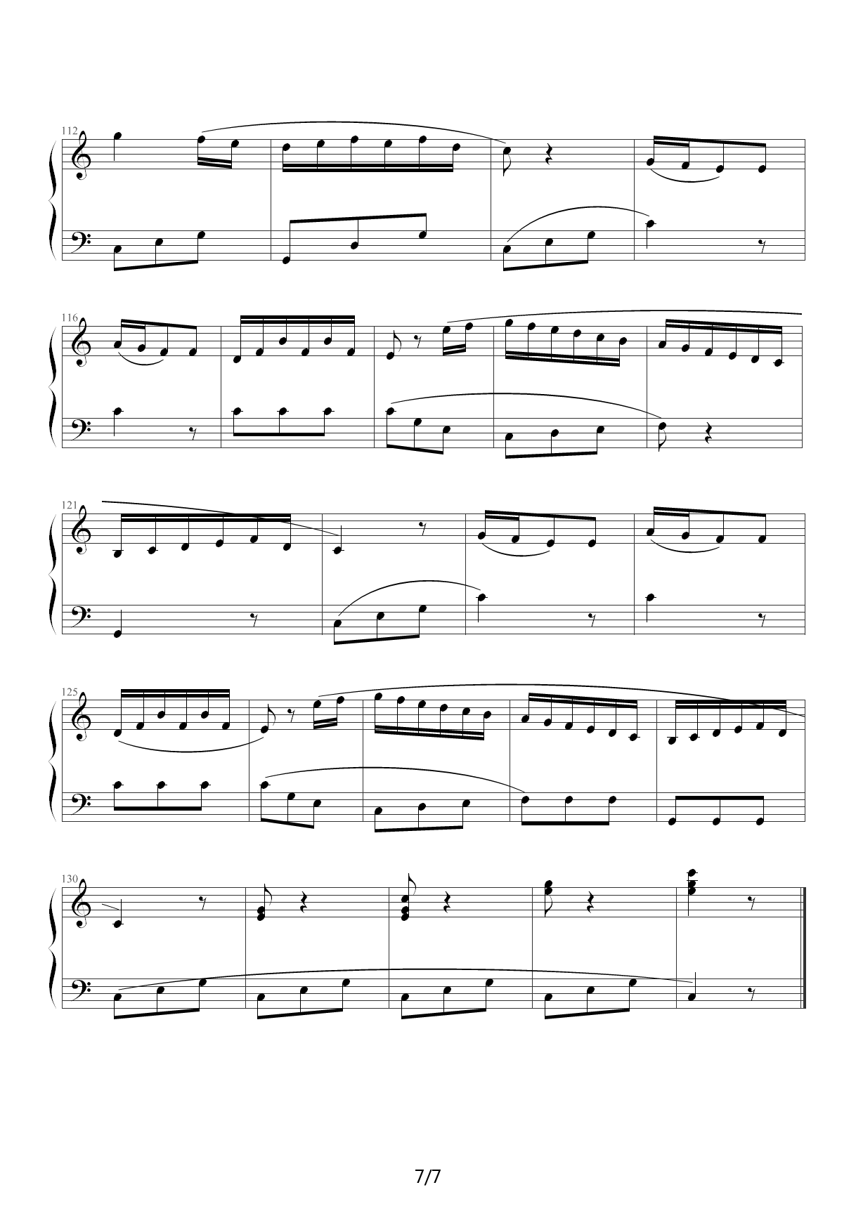 克列门蒂小奏鸣曲Op.36 No.1（三个乐章） C调钢琴谱