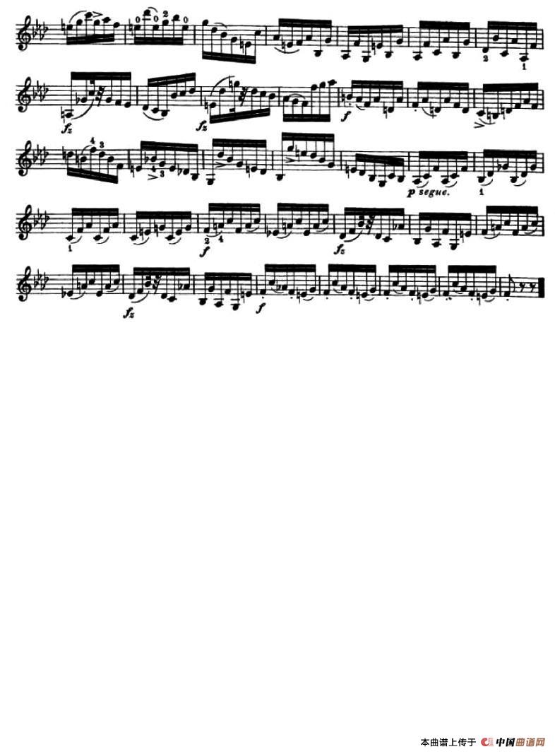 24首小提琴练习曲之18小提琴谱
