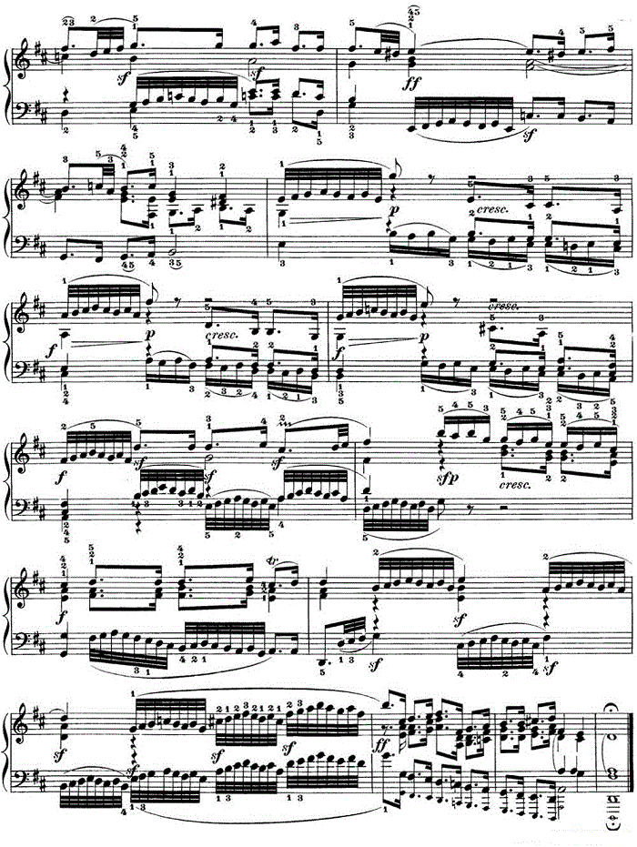 巴赫《平均律钢琴曲集·第一卷》之赋格曲（NO.5）