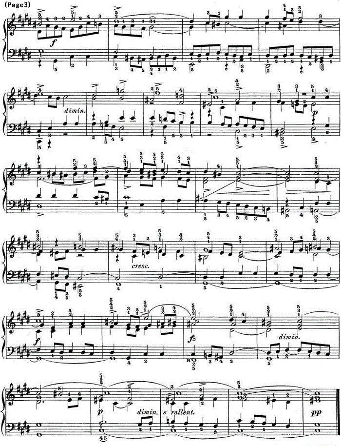 巴赫《平均律钢琴曲集·第一卷》之前奏曲（NO.4）