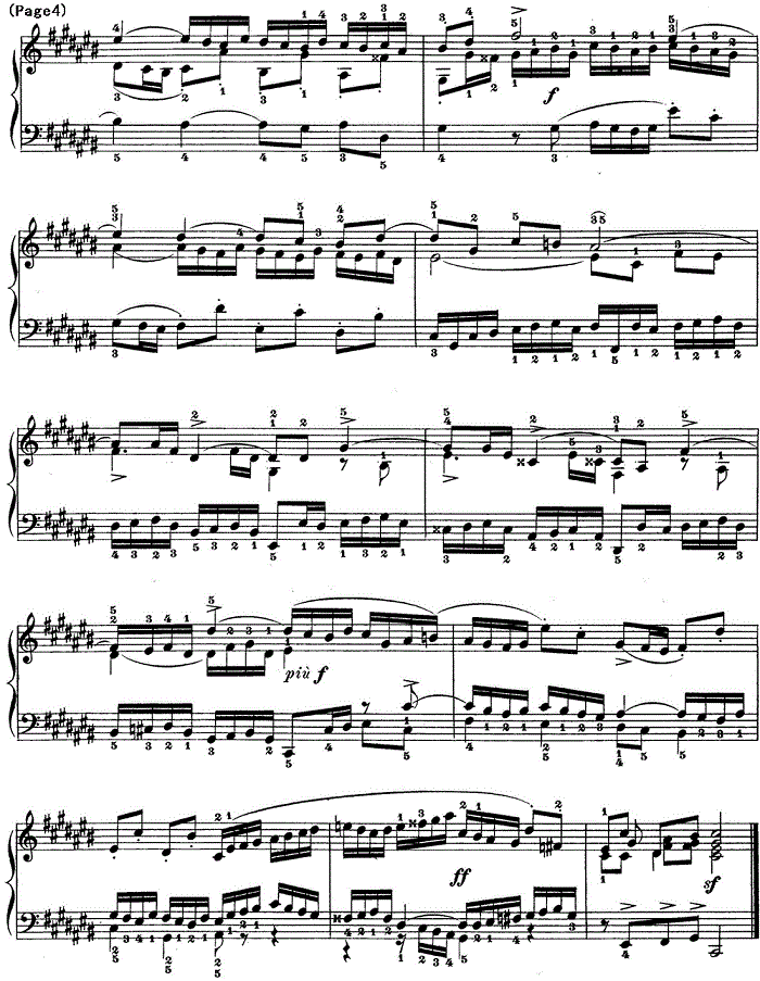 巴赫《平均律钢琴曲集·第一卷》之赋格曲（NO.3）