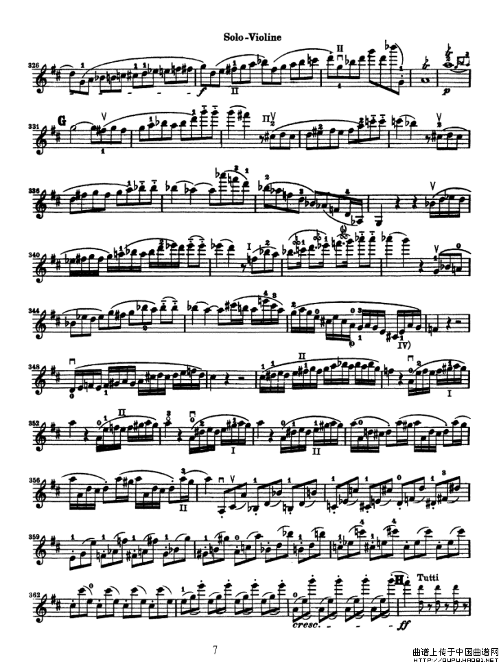 KonzertfurVioline贝多芬小提琴协奏曲小提琴谱