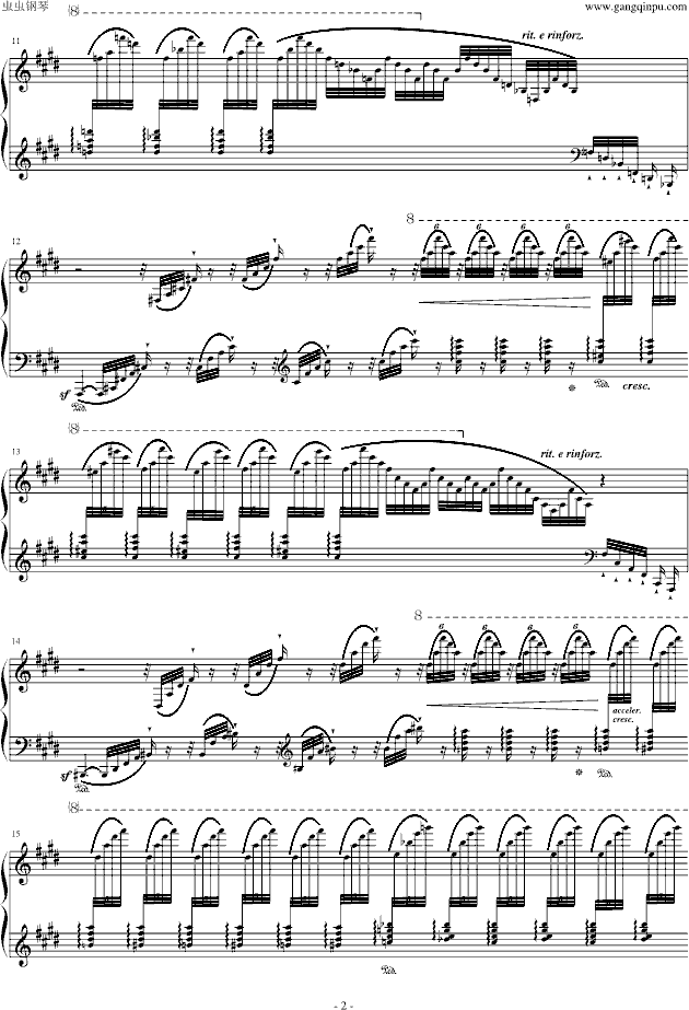 李斯特 《西班牙狂想曲》难度极高的炫技大作！钢琴谱