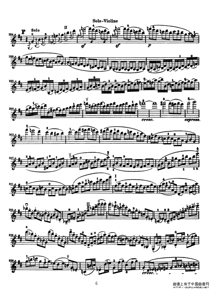 KonzertfurVioline贝多芬小提琴协奏曲小提琴谱