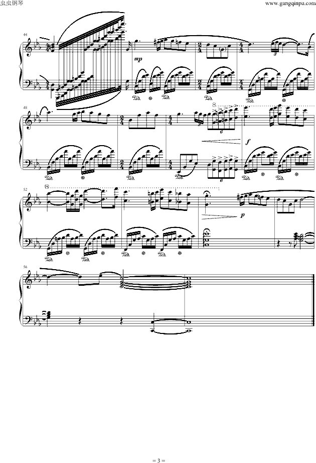 克莱德曼《爱的协奏曲》特别版钢琴谱