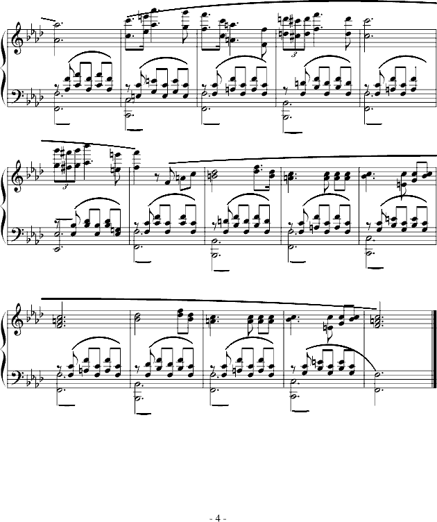 小夜曲-完整钢琴版钢琴谱