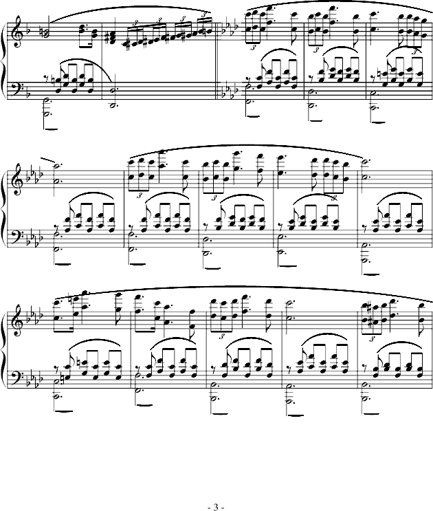 小夜曲-完整钢琴版钢琴谱