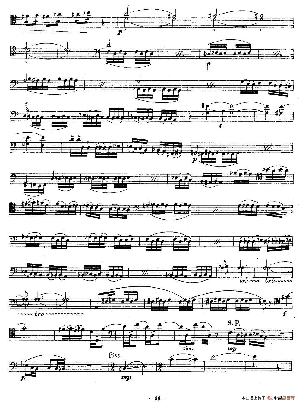 大提琴无伴奏组曲小提琴谱