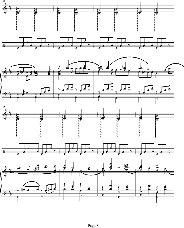 D大调卡农-钢琴华丽版钢琴谱