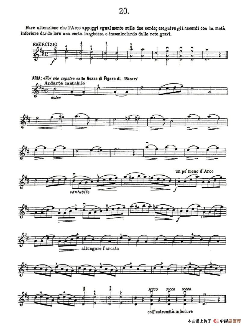 36首容易旋律之11—20作品.48小提琴谱