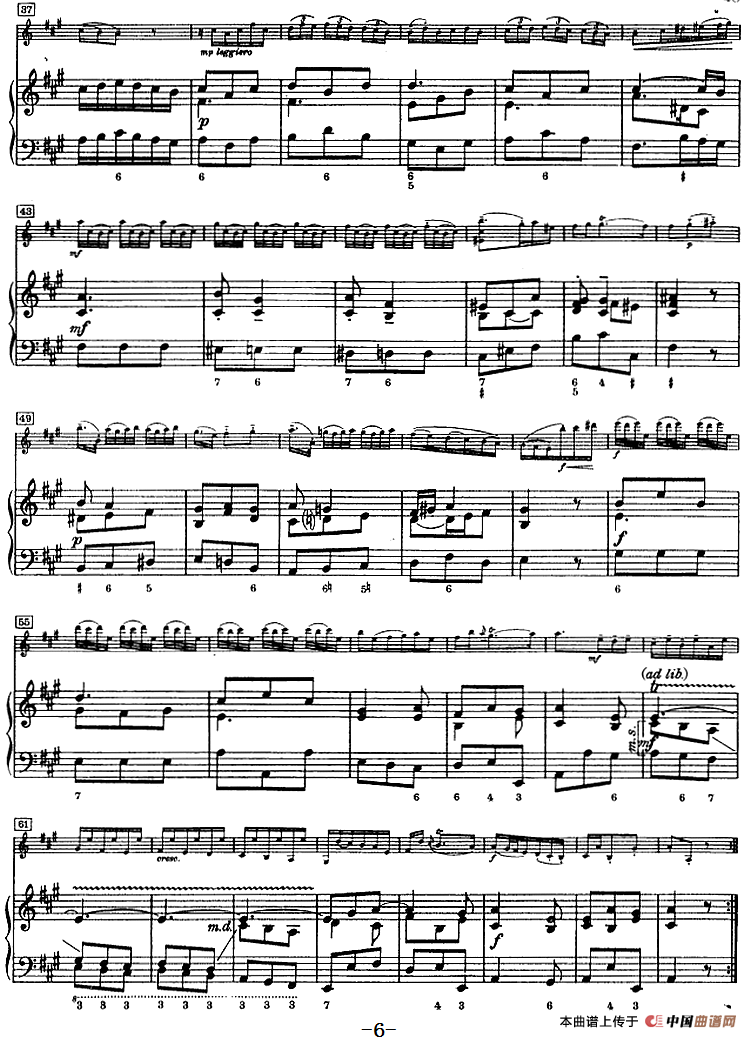 第五奏鸣曲（小提琴+钢琴）小提琴谱