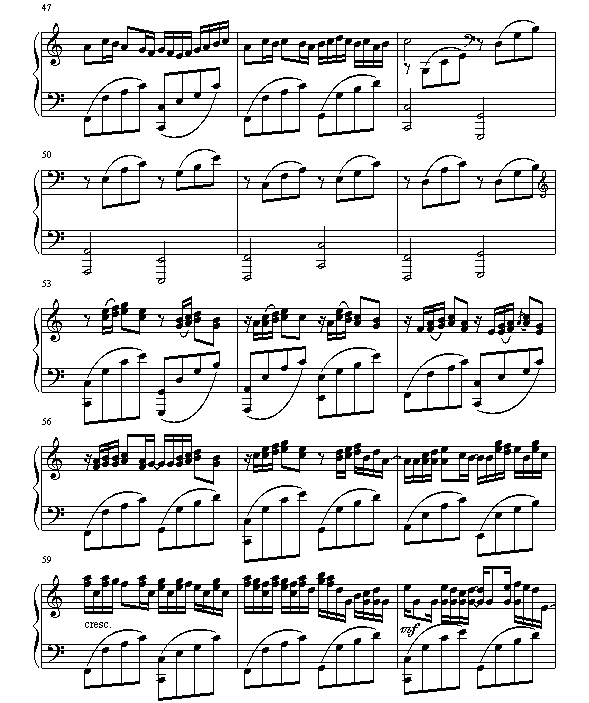 Kanon by Pachelbel钢琴谱