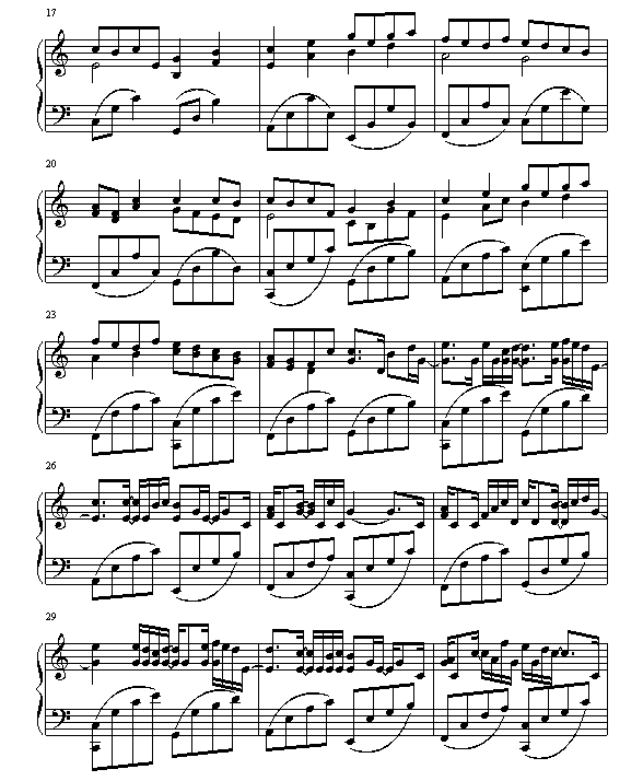 Kanon by Pachelbel钢琴谱