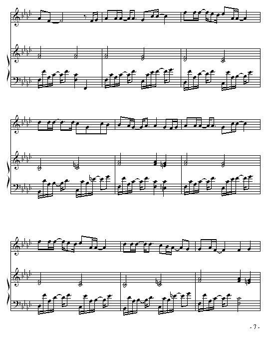夜曲-弹唱版-巴特尔钢琴谱