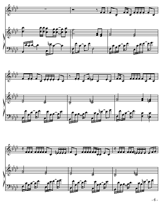 夜曲-弹唱版-巴特尔钢琴谱