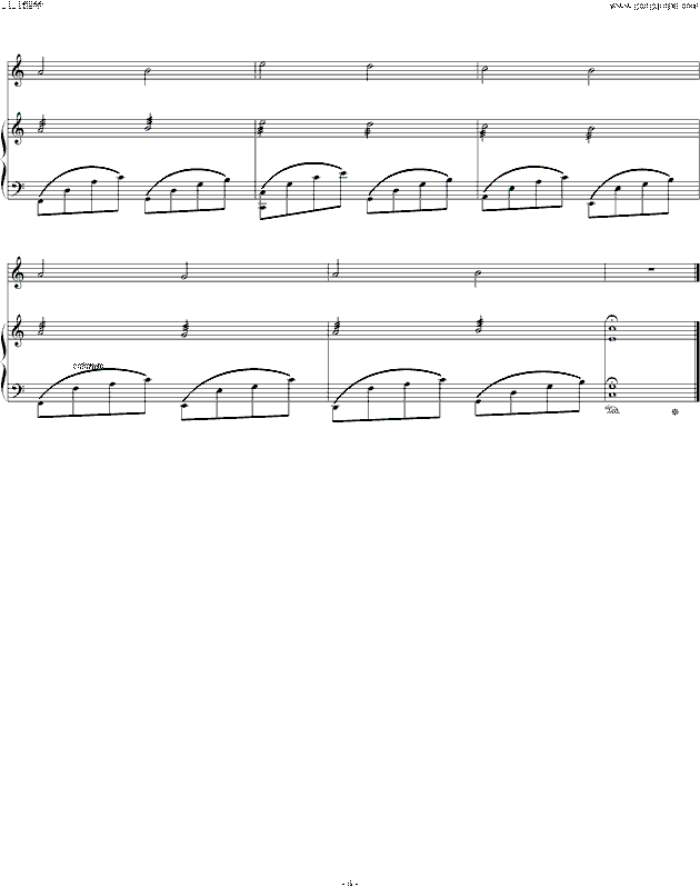 卡农-小提琴钢琴——camellia修改版钢琴谱