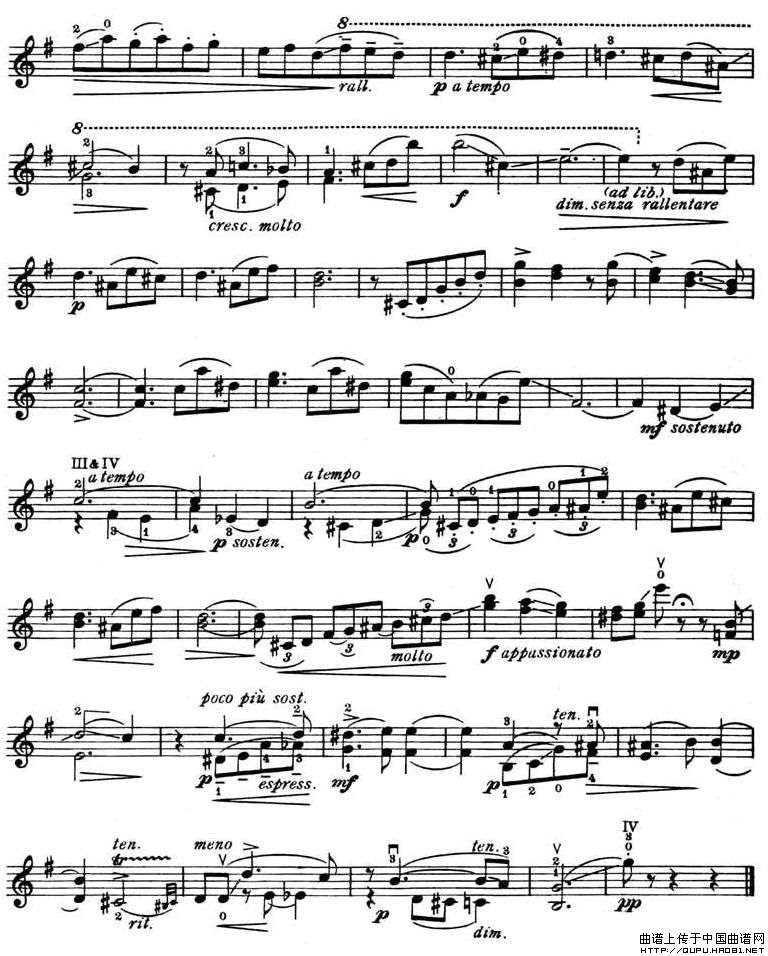 Alt-Wien小提琴谱