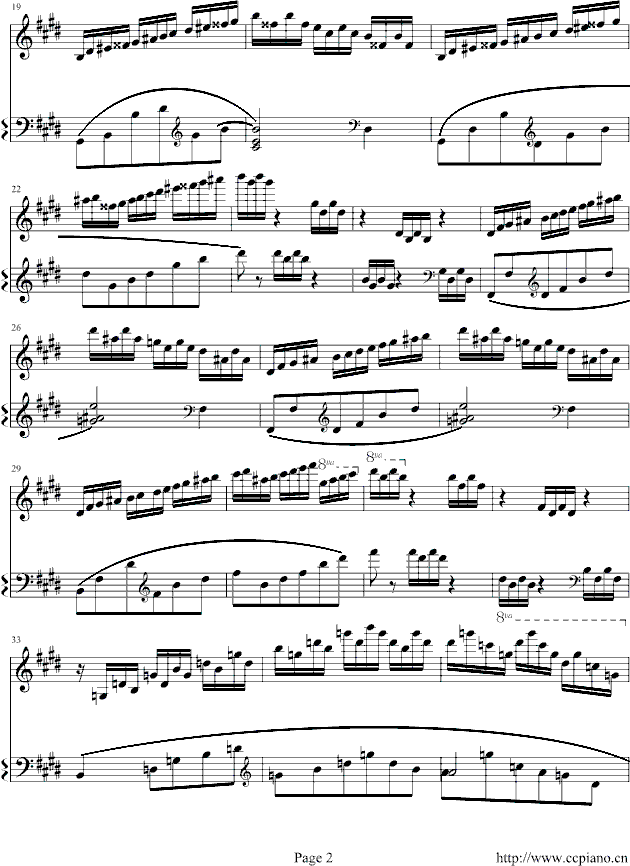 练习曲Op.72 No.1 钢琴谱