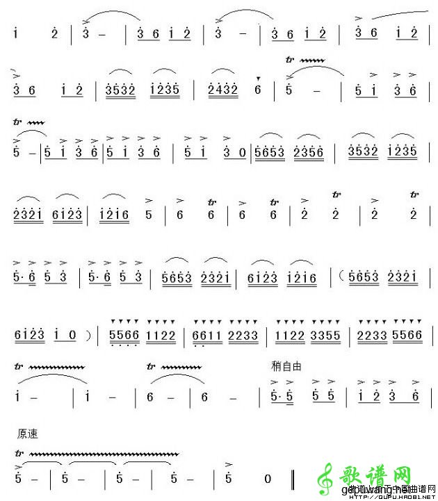 【潇湘银河笛子谱】