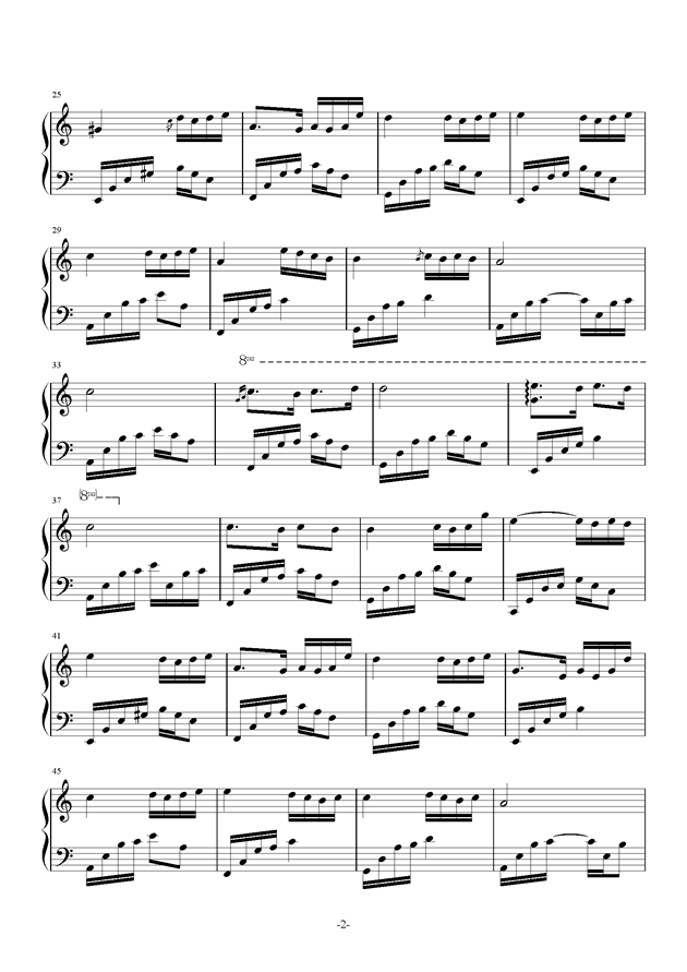 夜的钢琴曲4-金龙鱼优化版钢琴谱