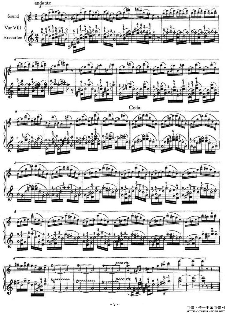 Caprice No.24小提琴谱