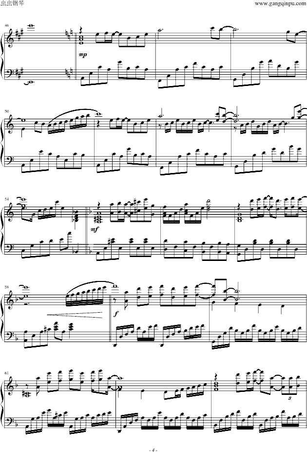 暗香-blueman版钢琴谱