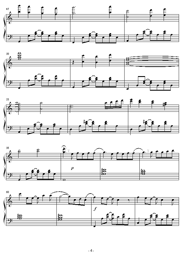 猫的报恩 - 主题曲-風になる钢琴谱