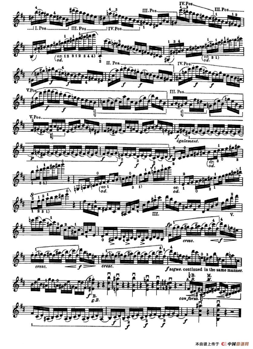 24首小提琴练习曲之6小提琴谱