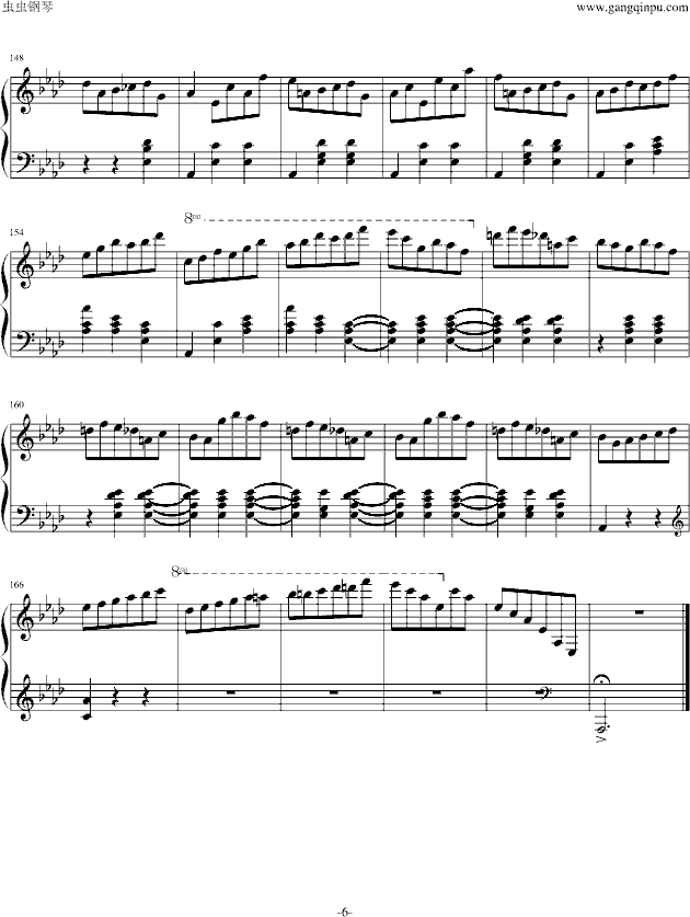 肖邦圆舞曲Op643钢琴谱