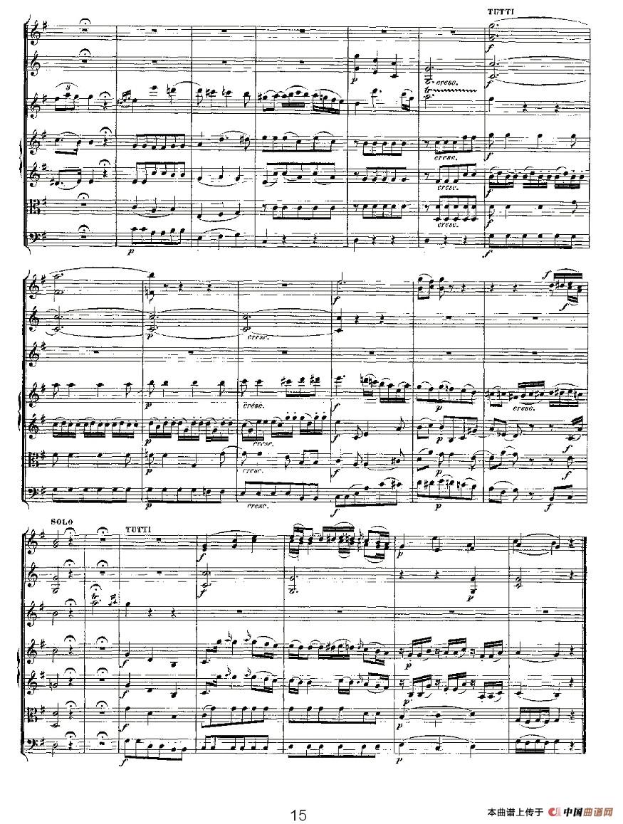 Concerto in D for（D大调长笛协奏曲）长笛谱