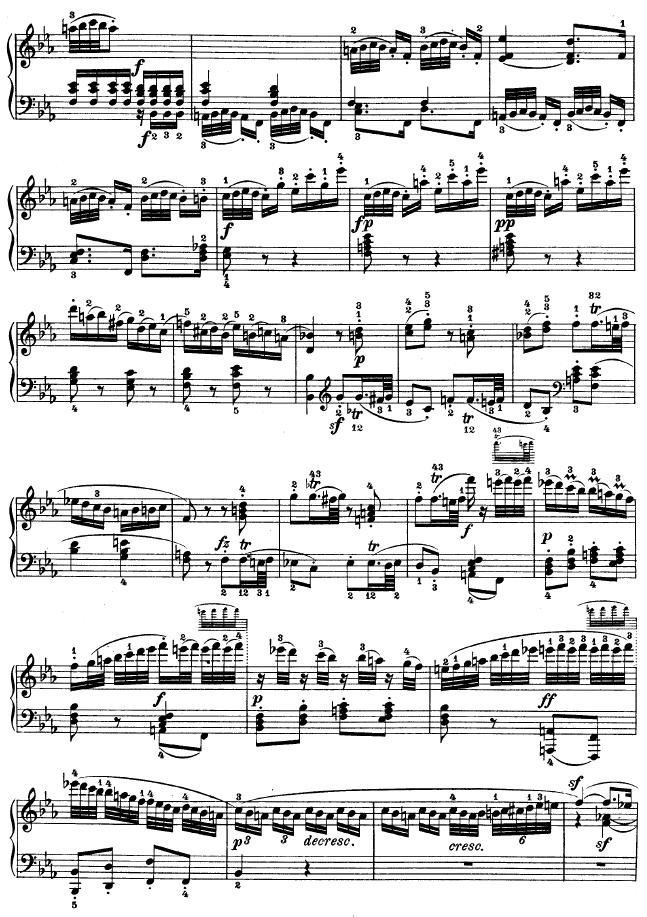 降E大调第四钢琴奏鸣曲-Op.7钢琴谱