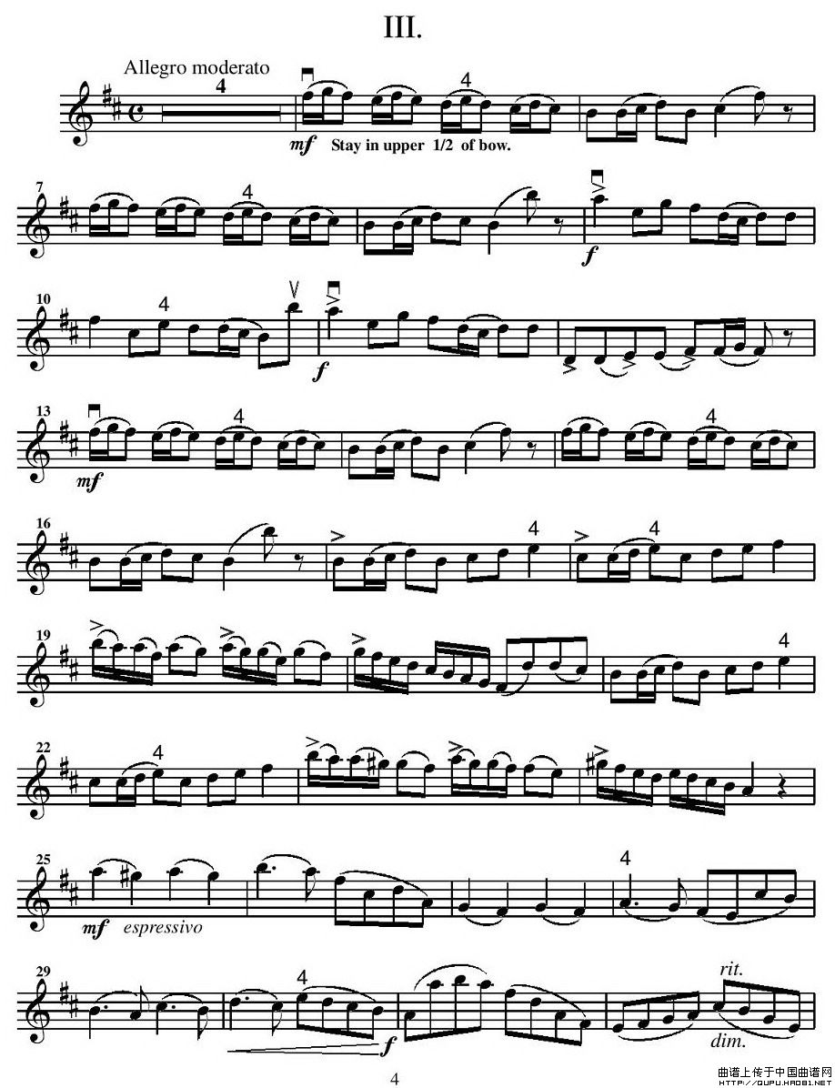 Concerto in B MinorB小调协奏曲小提琴谱