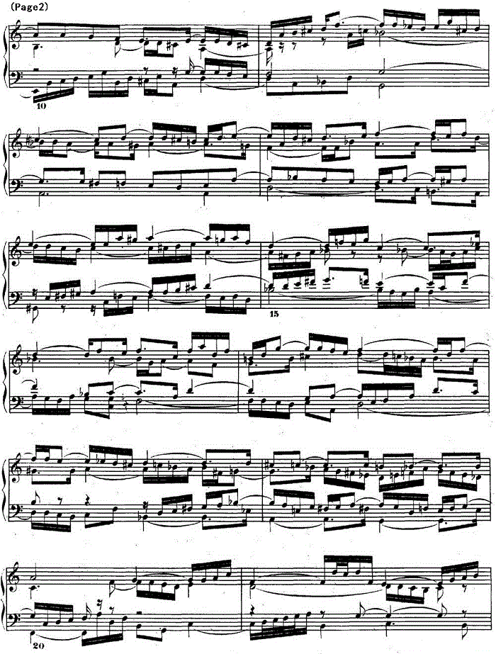 巴赫《平均律钢琴曲集·第二卷》之前奏曲（NO.1）