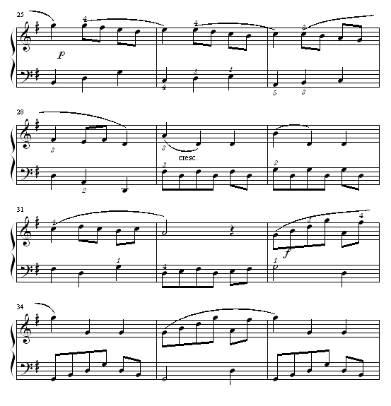 小步舞曲-(No.3)钢琴谱