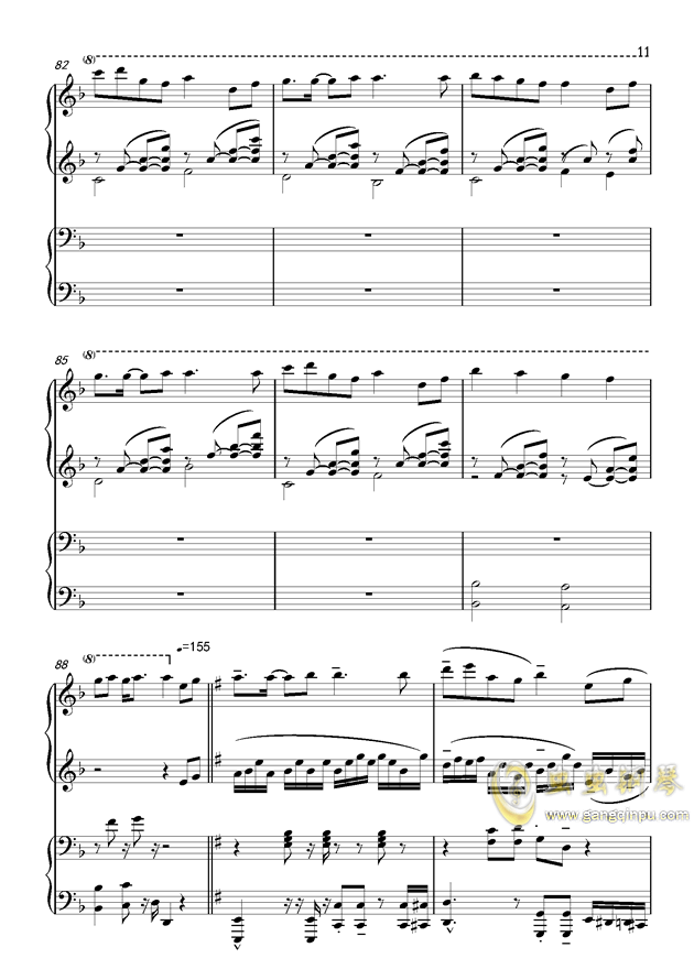 千本桜Piano Duet by Richam.Yin钢琴谱