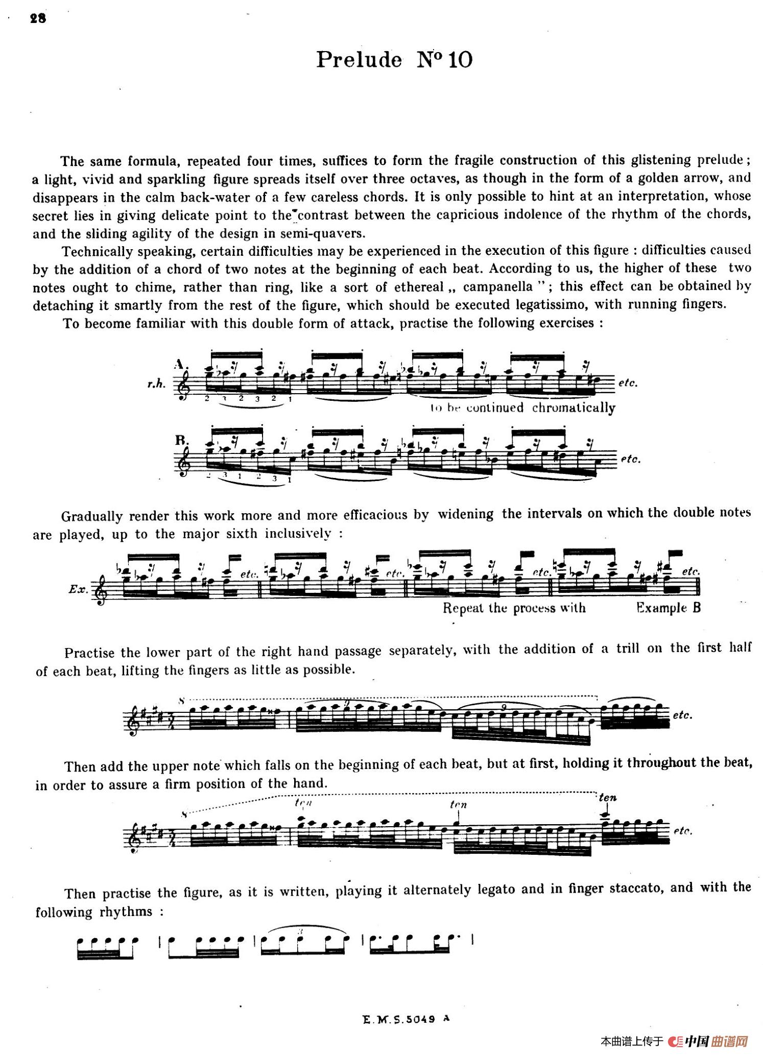 Preludes Op.28（24首前奏曲·10）
