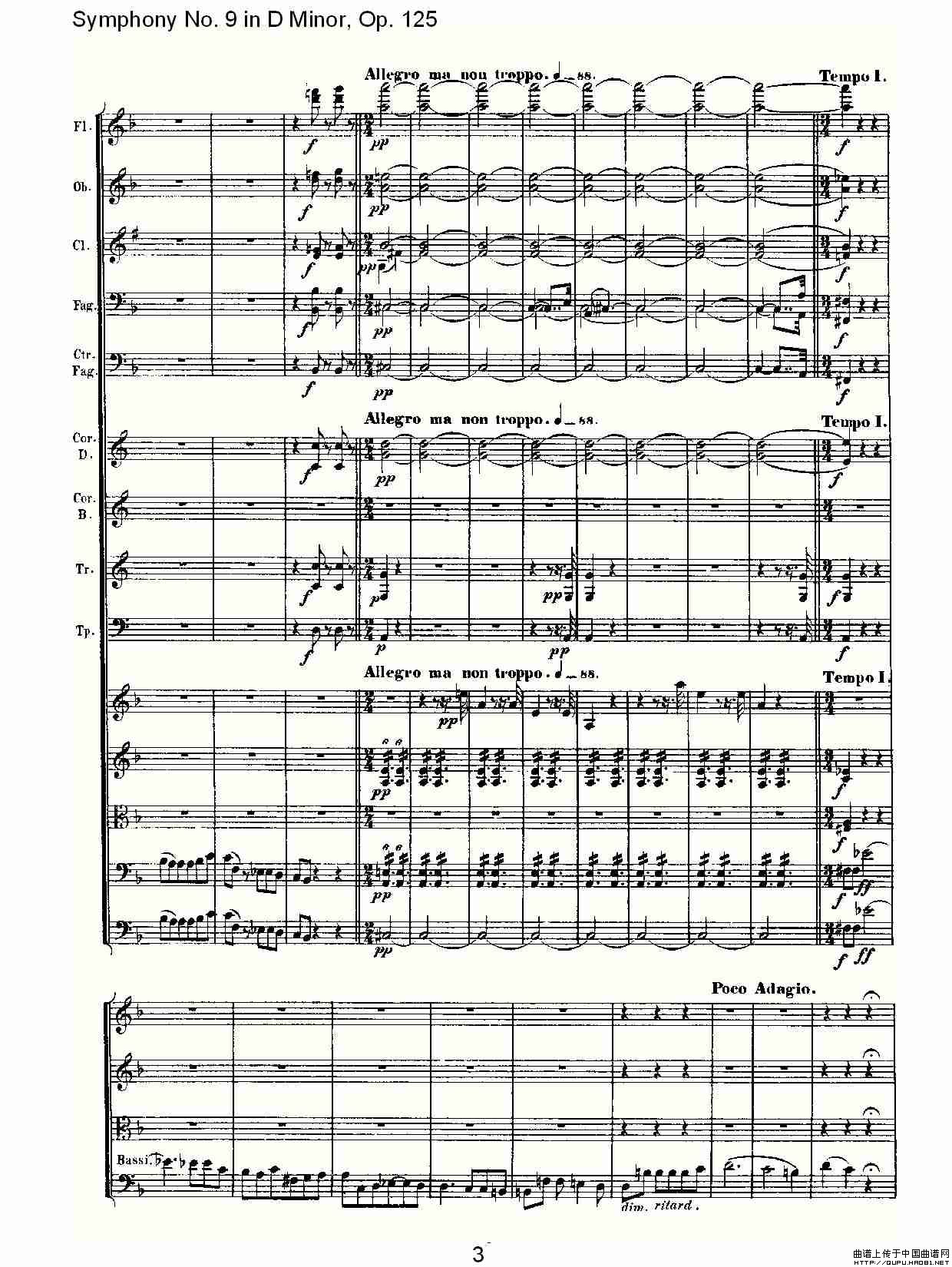 D小调第九交响曲 Op.125第四乐章（一）