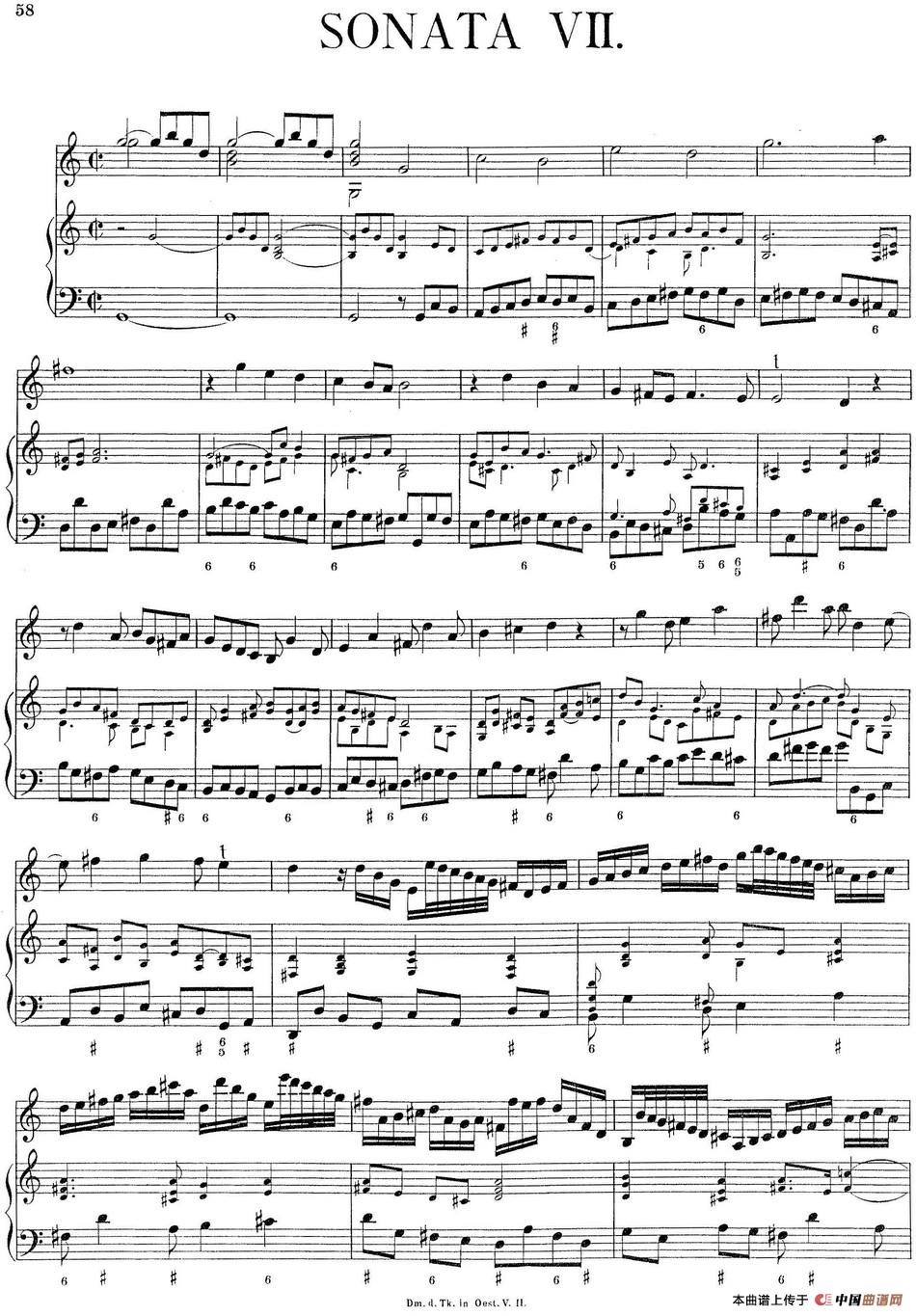 Biber Violin Sonata VII（小提琴+钢琴伴奏）