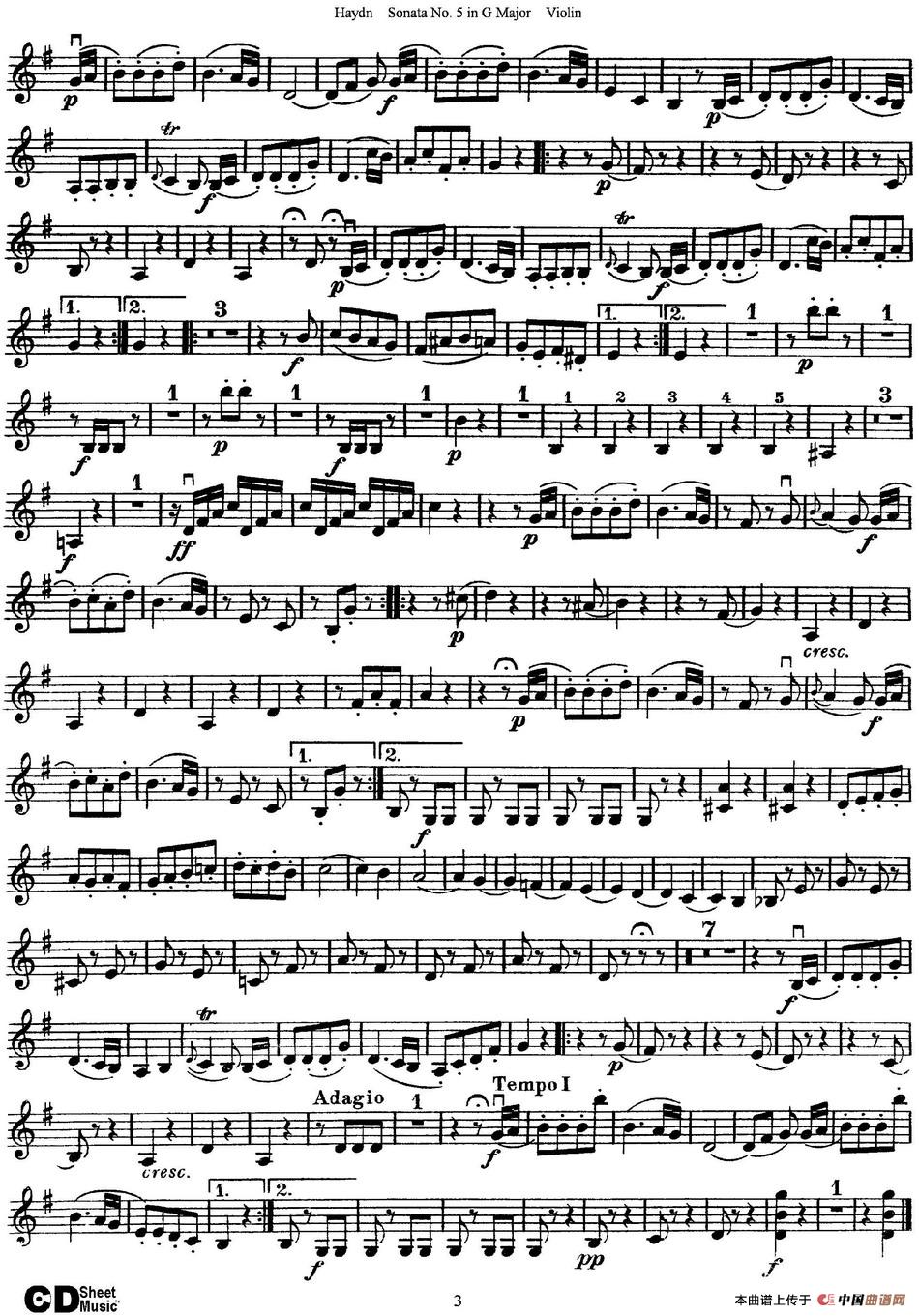 Violin Sonata No.5 in G Major