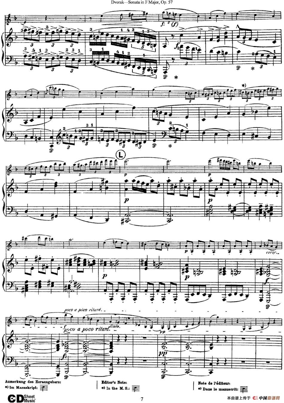 Violin Sonata Op.57（小提琴+钢琴伴奏）