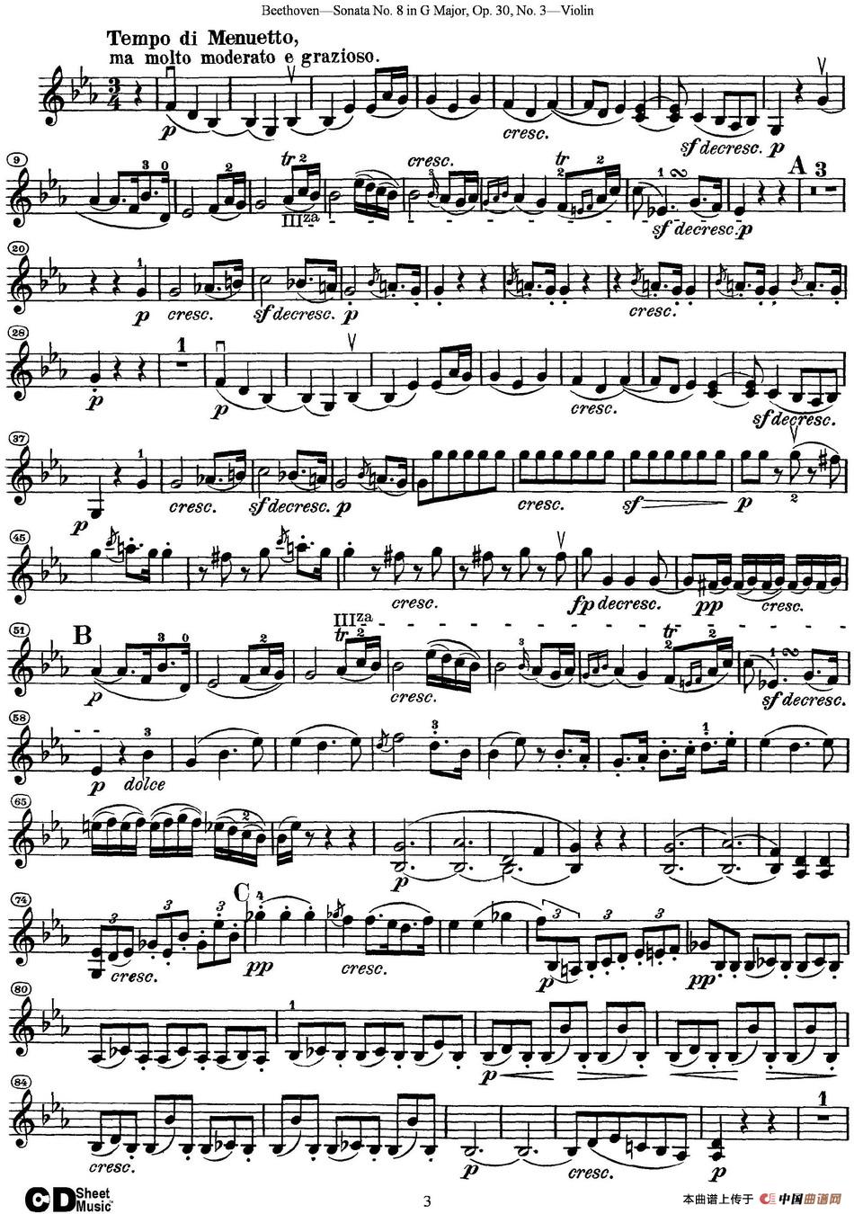 Violin Sonata No.8 in G Major Op.30 No.3_1