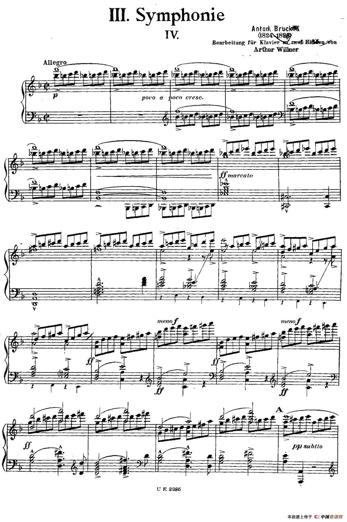 Symphony No.3 in d Minor - Solo Piano（d小调第三交响曲