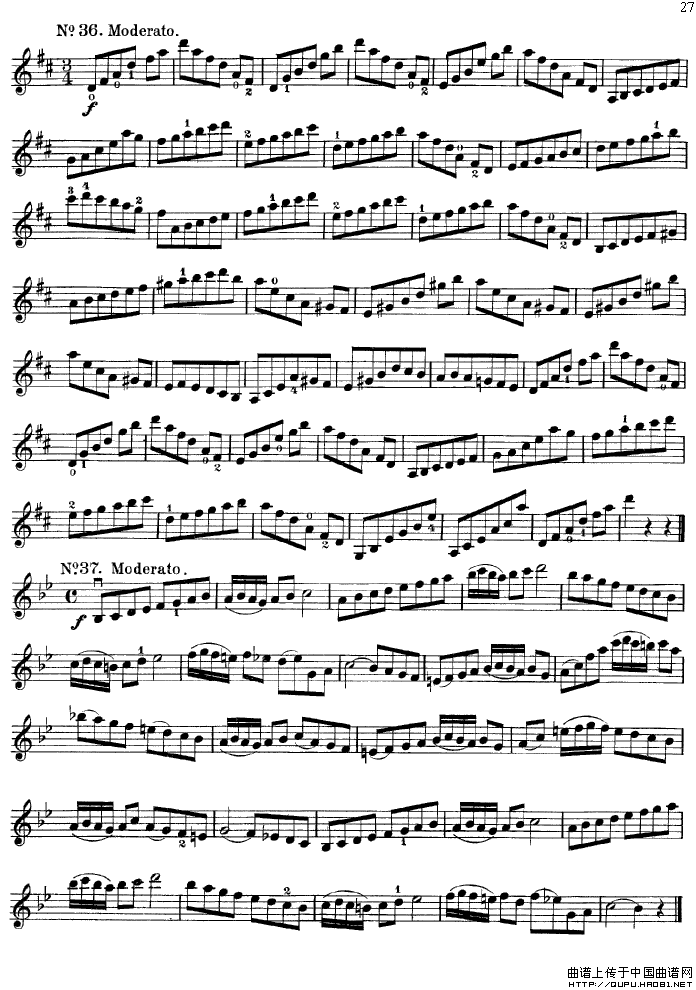 沃尔法特60首练习曲 Op.45（第21-30页）